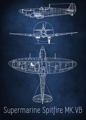 Spitfire MK VB Blueprint