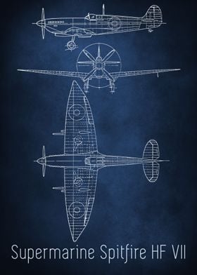 HF VII Spitfire Blueprint