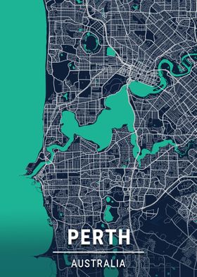 Perth city of Australia 