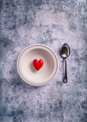 heart on a plate