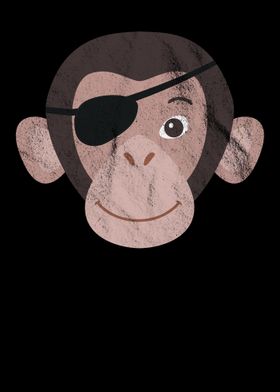 Monkey with eye patch