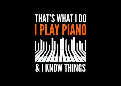 I Play Piano Funny Pianist