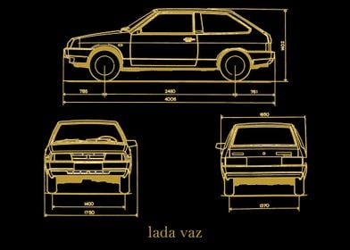 lada vaz 2108 gold 