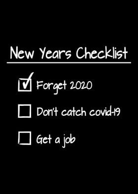 Funny new years checklist