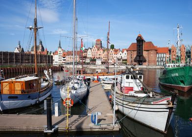 Gdansk Skyline And Marina