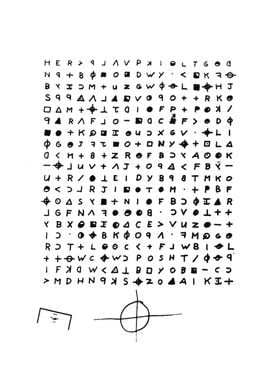 'Zodiac Killer Cipher' Poster by symbolized | Displate