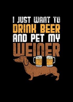 Beer and Dachshund Dog