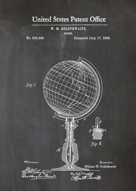 18 World Globe Patent 188