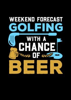 Funny Beer And Golf