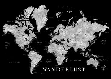 Wanderlust world map baiba