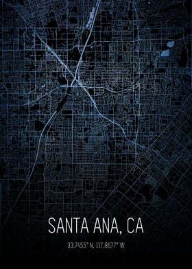 Santa Ana City Map