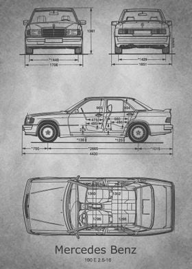 Mercedes Benz W201 gray 