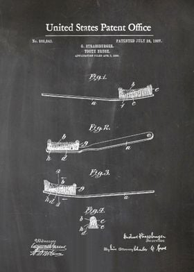 12 Toothbrush Patent 1907