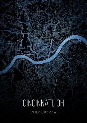 Cincinnati City Map