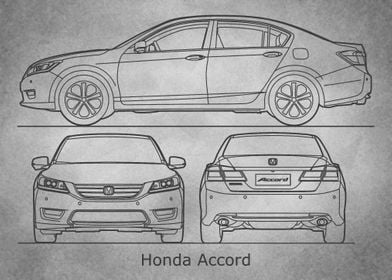 Honda Accord gray old 