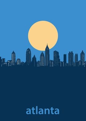 atlanta minimal blue