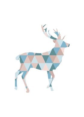 Deer and Geometric Shapes