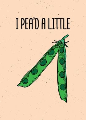 Funny Peas Quote Artwork