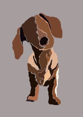 Dog Minimalistic Abstract