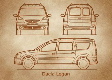 Dacia Logan Blueprint old