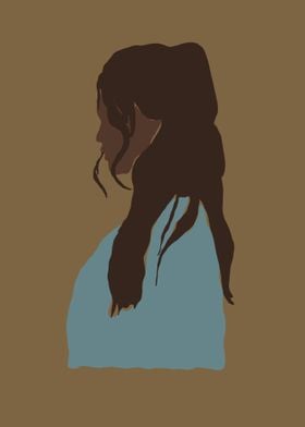 Girl Abstract Minimalistic