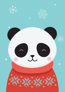 Kawaii Christmas Panda