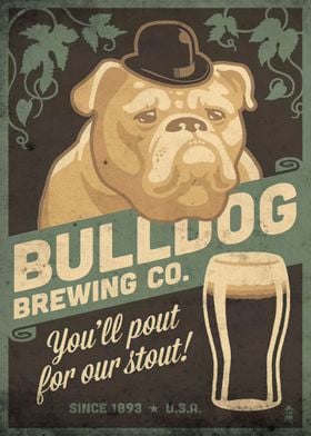 Bulldog dad Beer Meme