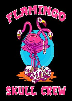 Flamingo Skull Halloween