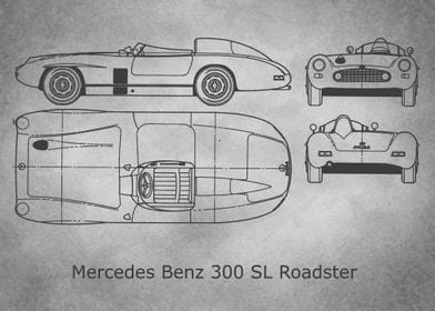 Mercedes Benz 300SL gray