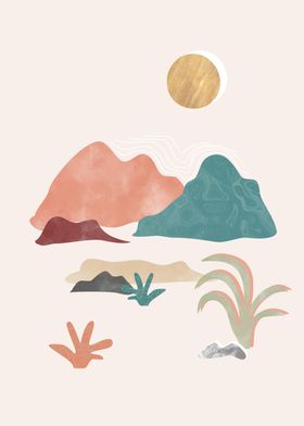 Mountains and Succulents