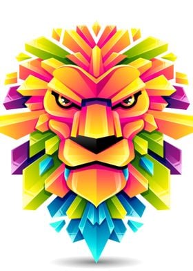 Lion Abstract