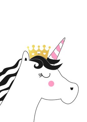 Unicorn with Crown