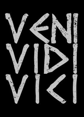 'Veni Vidi Vici Caesar' Poster by Oliver Herlemann | Displate