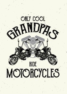 Cool Grandpas Motorcycle 