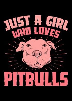 A girl who loves pitbulls