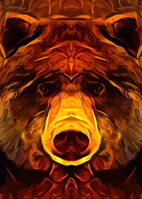 Bear Abstract Hell