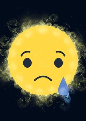 emoji sad ' Poster by shiner artist | Displate