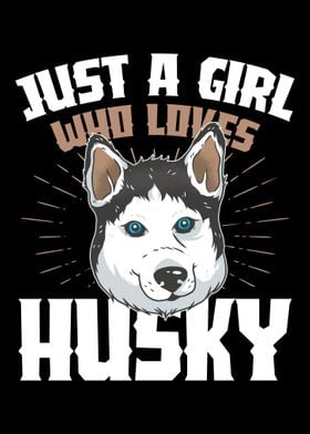 A girl who loves husky