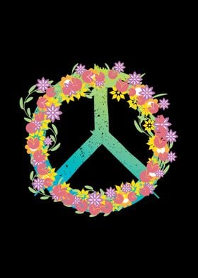 Peace Floral Hippie