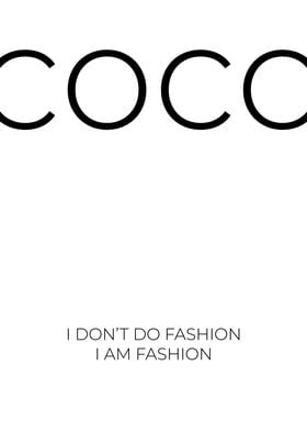 svejsning Fortløbende margen Coco Chanel Quote Fashion' Poster by dkDesign | Displate
