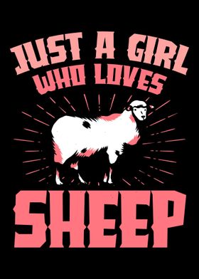 A girl who loves sheep