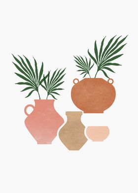 Palm and Pots