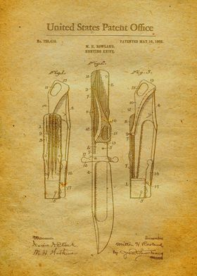 64 Hunting Knife Patent 1