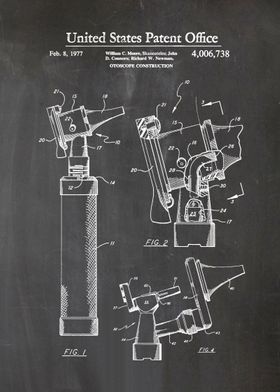 12 Otoscope Patent 1977