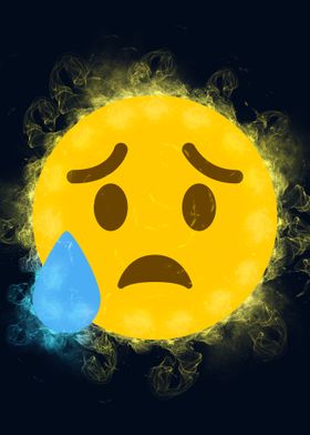 Cursed Emoji Crying Posters for Sale