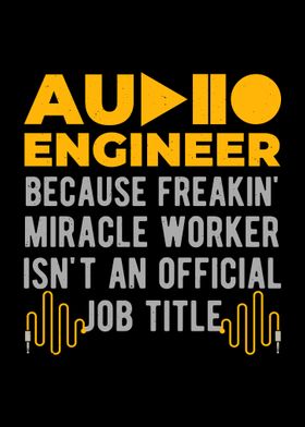 Funny Audio Sound Engineer