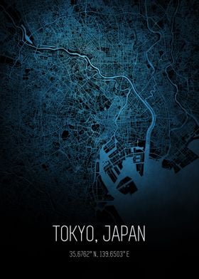 Tokyo Japan City Map