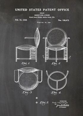 21 Chair Patent Print