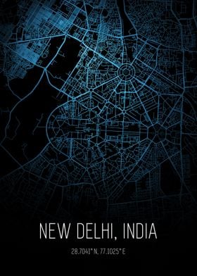 New Delhi City Map