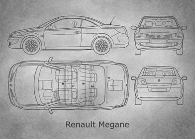 Renault Megane  gray old 